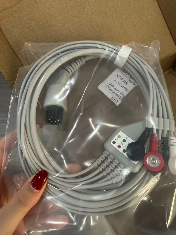 Suitable for Monitors Universal 6-pin ECG Leads 5 Leads