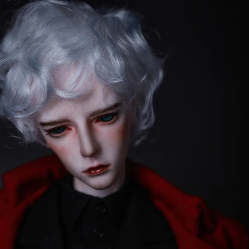 JD420 7-8 cali 8-9 cali Krótkie Loki Cupid Curl Unisex Syntetyczne Peruki z Mohairu BJD 1/4 1/3 MSD SD DOD Akcesoria dla Lalek