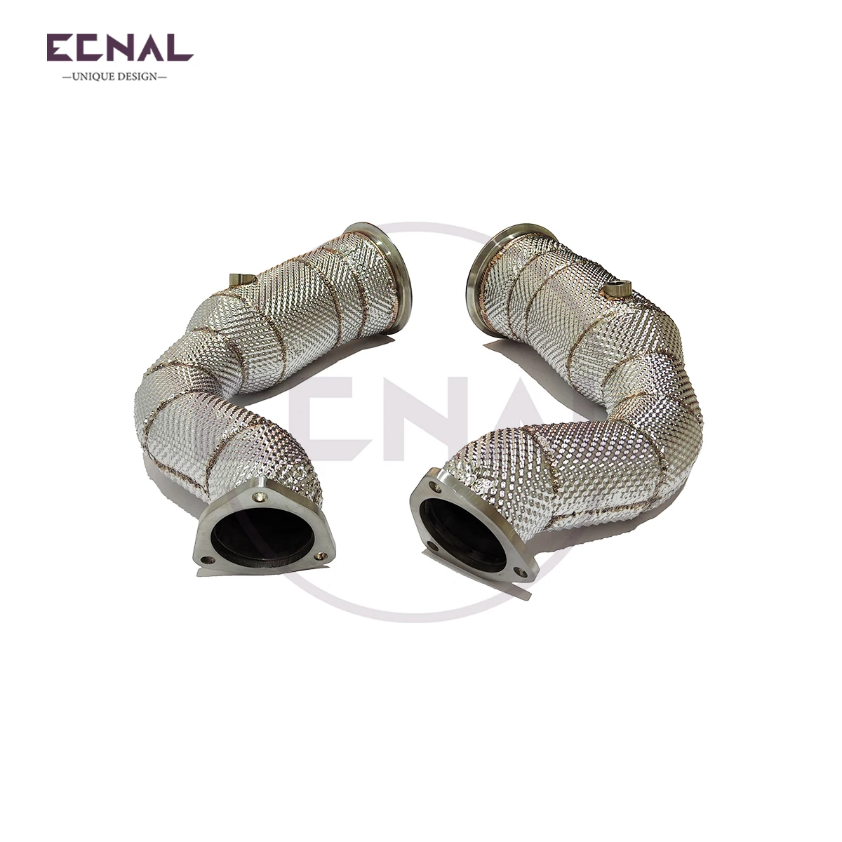 أنبوب عادم Ecnal لـ Lamborghini URUS V8 4.0T 2018+ عالي الجودة SS304 مع نظام عادم رياضي للسيارة درع الحرارة