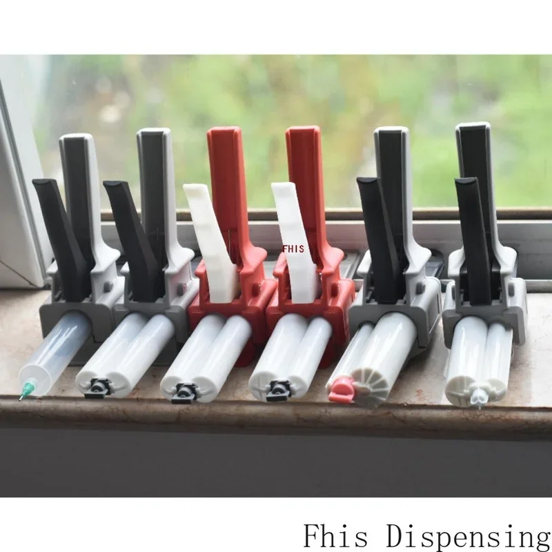 

50 мл пистолет для уплотнения клея из эпоксидной смолы AB, ручной дозатор для смешивания 2:1 и 1:1