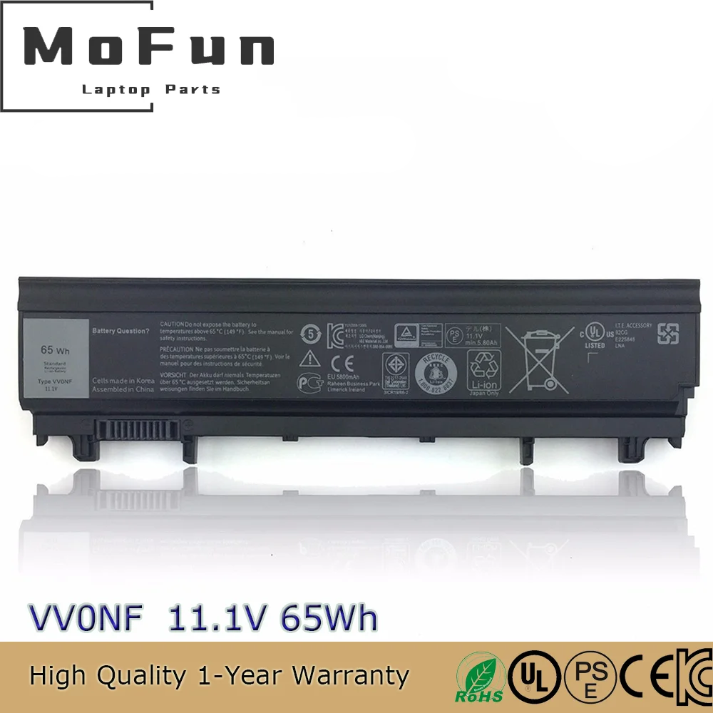 New VV0NF 65Wh Battery for Dell Latitude E5440 E5540 1N9C0 F49WX NVWGM CXF66 9TJ2J