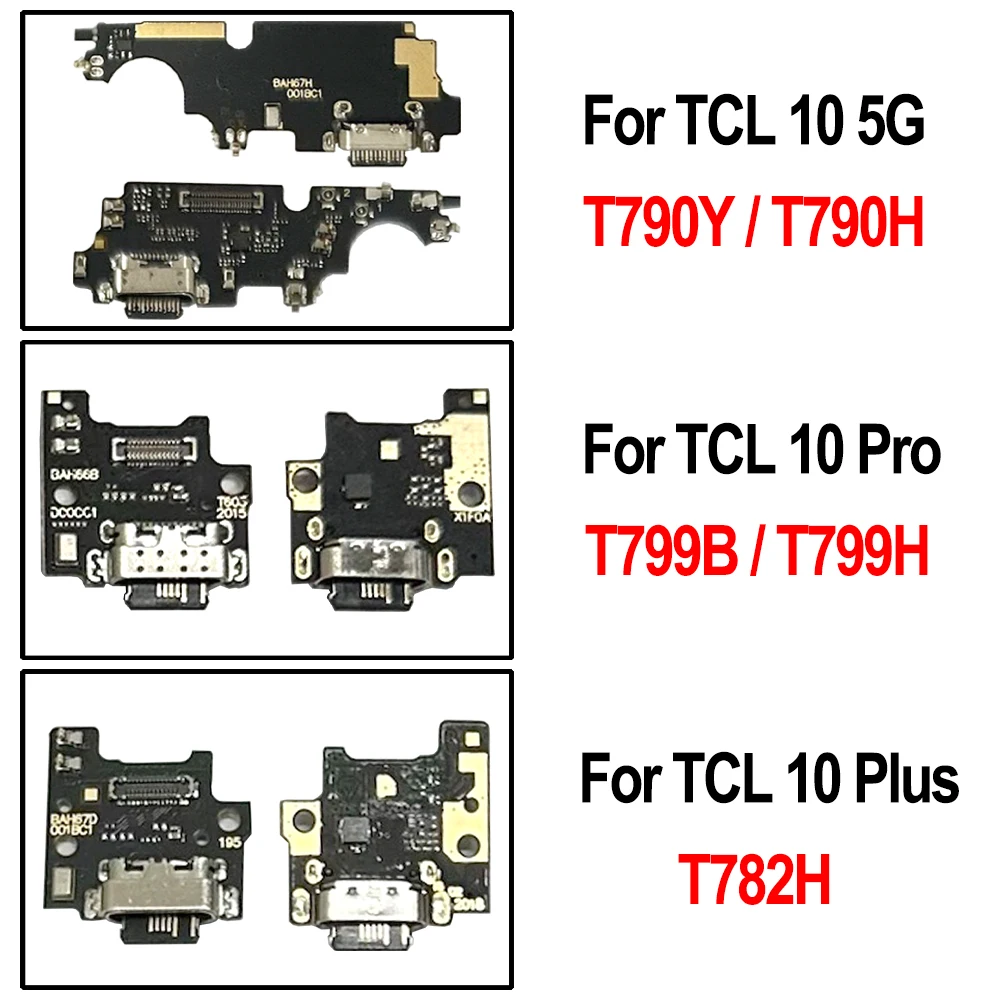 For TCL 10 20 5G SE XE XL Pro Plus 10L 20B 20L 20R 20Y USB Charging Dock Connector Port Board Flex Cable Charger Port