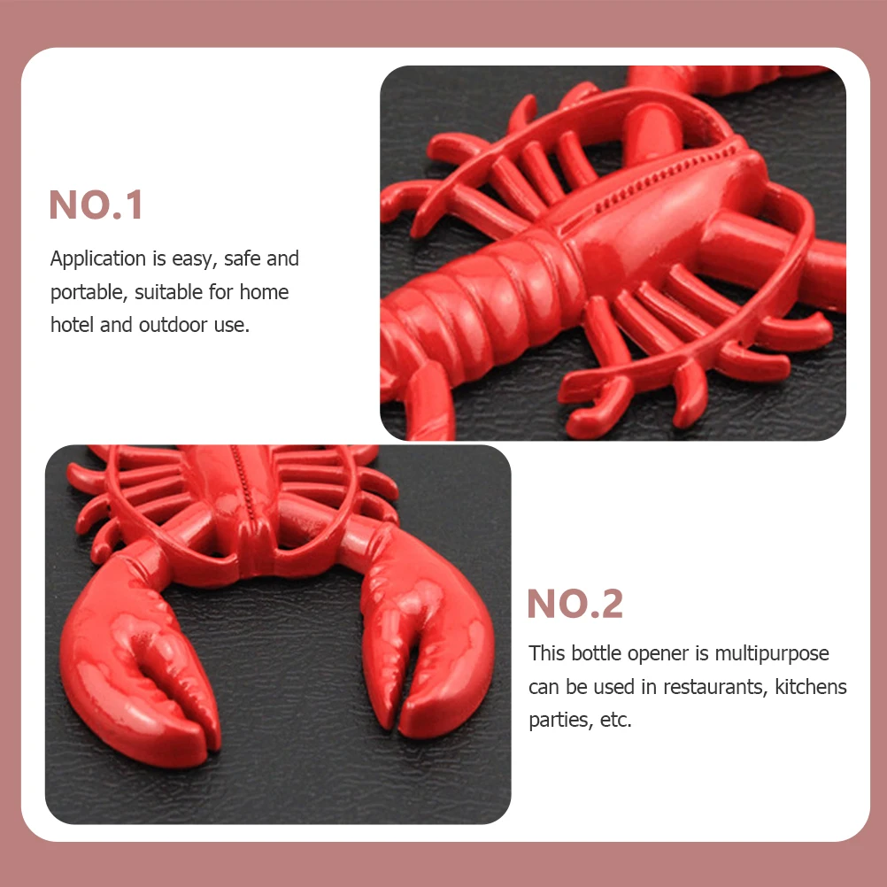 

Beer Bottle Opener Bottle Opening Tool Crayfish Shape Beer Opener Premium Caps Lifter