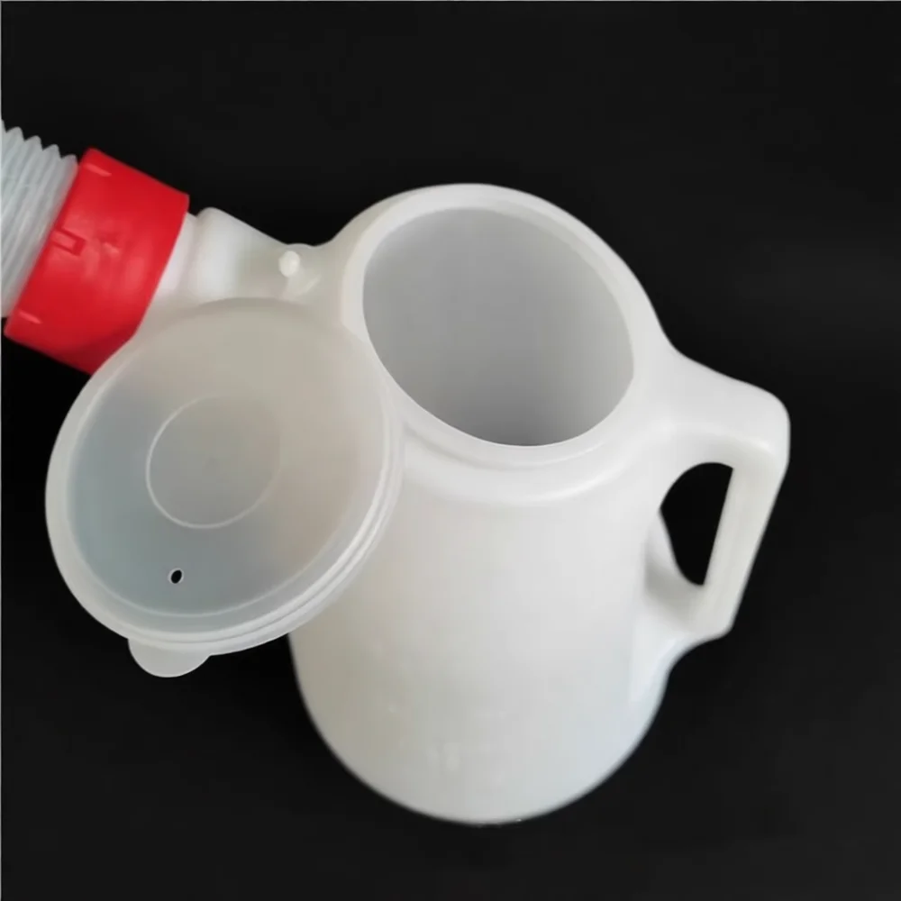Plastic Long Spout Engine Oil Pot Measuring Container Lubrication Dispenser Tool For Auto Motorcycle Vehicle Maintenance