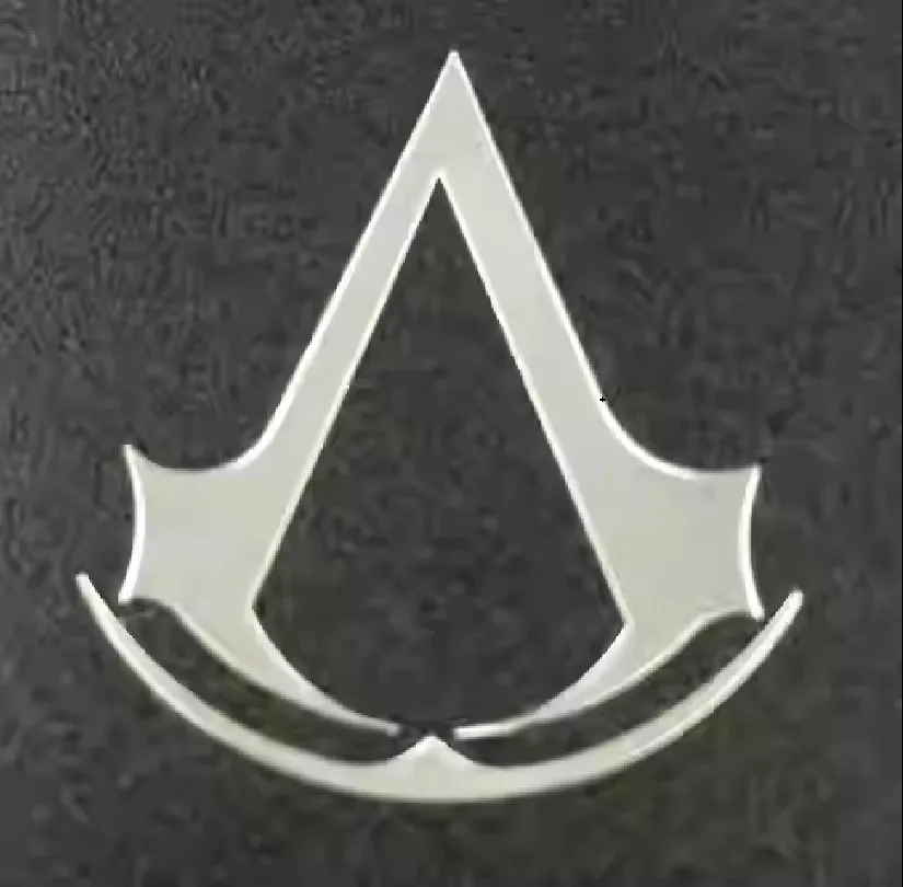 Assassin\'s skull logo Metal sticker Cell phone laptop car universal metal sticker