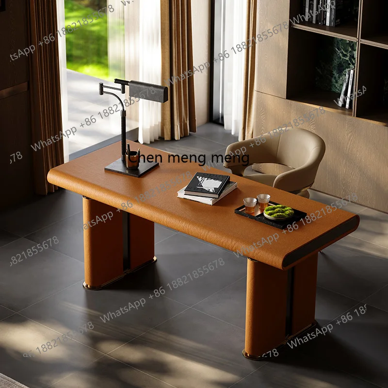 Italian Style Adjustable Desk Villa Mansion Whole House Matching Study Series Designer Desk and Chair Set