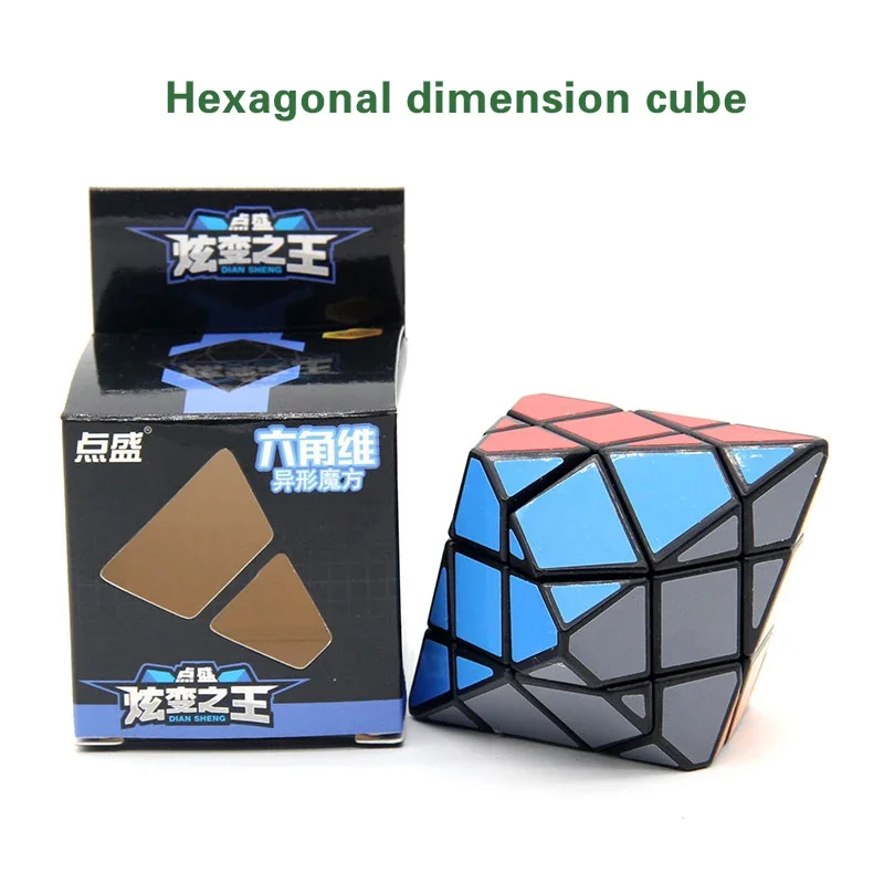 Diansheng-pirámide Hexagonal de 6 esquinas, modo de forma 3x3x3, rompecabezas de Cubo mágico, juguetes para niños, Cubo mágico