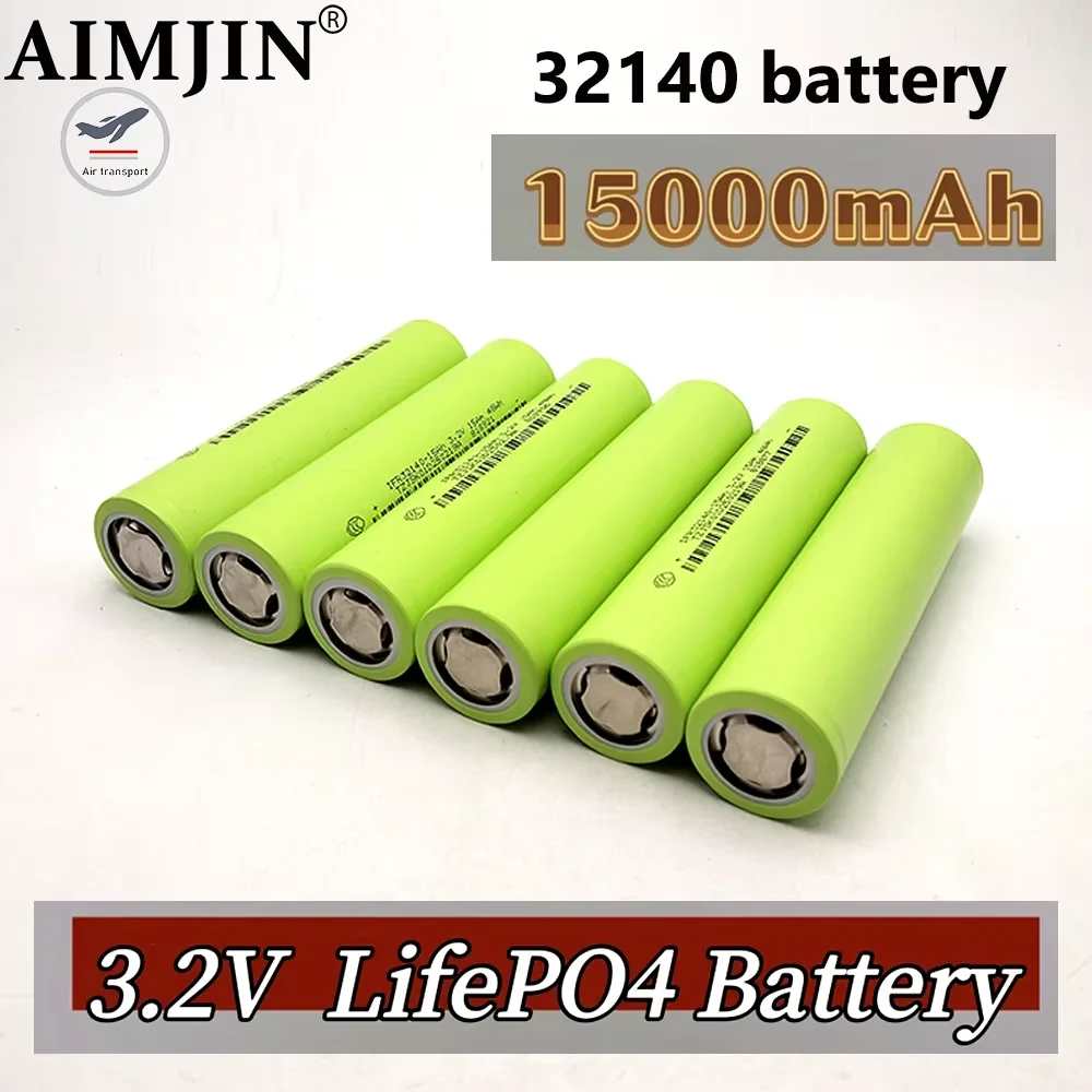 

3.2V 32140 LiFePO4 Rechargeable Battery 15Ah 15000mAh 48WH Large Capacity A-grade Long Lasting Deep Cycle Scooter Battery