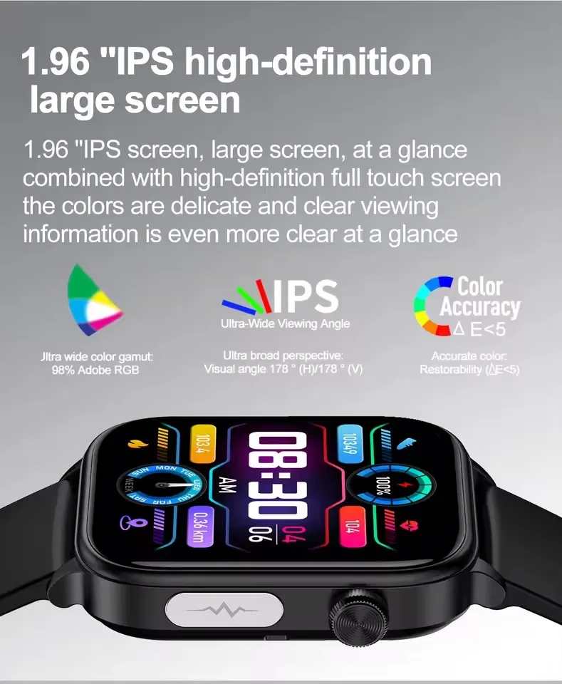 

2026 New Blood Fat Uric Acid ECG+PPG Health Smartwatch Men Heart Rate Blood Pressure Bluetooth Call Smart Watch Women For XIAOMI