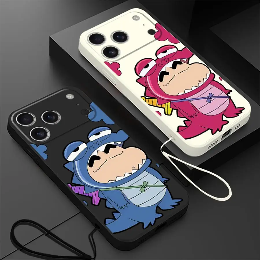 Case for Apple iPhone 17 Pro Max 12 Plus 16 Air 13 Mini 11 15 7 8 XS XR Phone Cover Crayon Shin-chan Cartoon  view 3