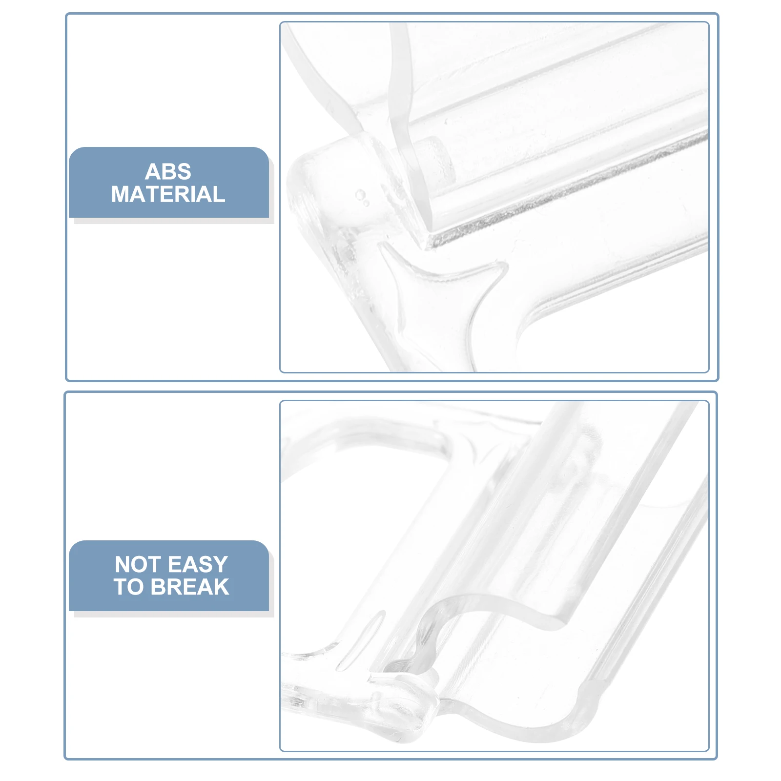 

10pcs Roller Shades Window Pull Handle Blinds Fit 15Mm Rod Clear Transparent Abs Lightweight Sturdy Replacement Parts Decorative