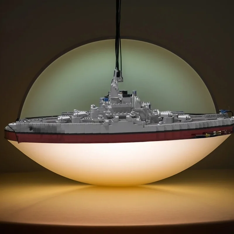 

2889PCS MOC Creative Model Uss Tennessee Bb 43 Custom Building Blocks Architecture DIY Assembly Display Gift Collectible Set Set