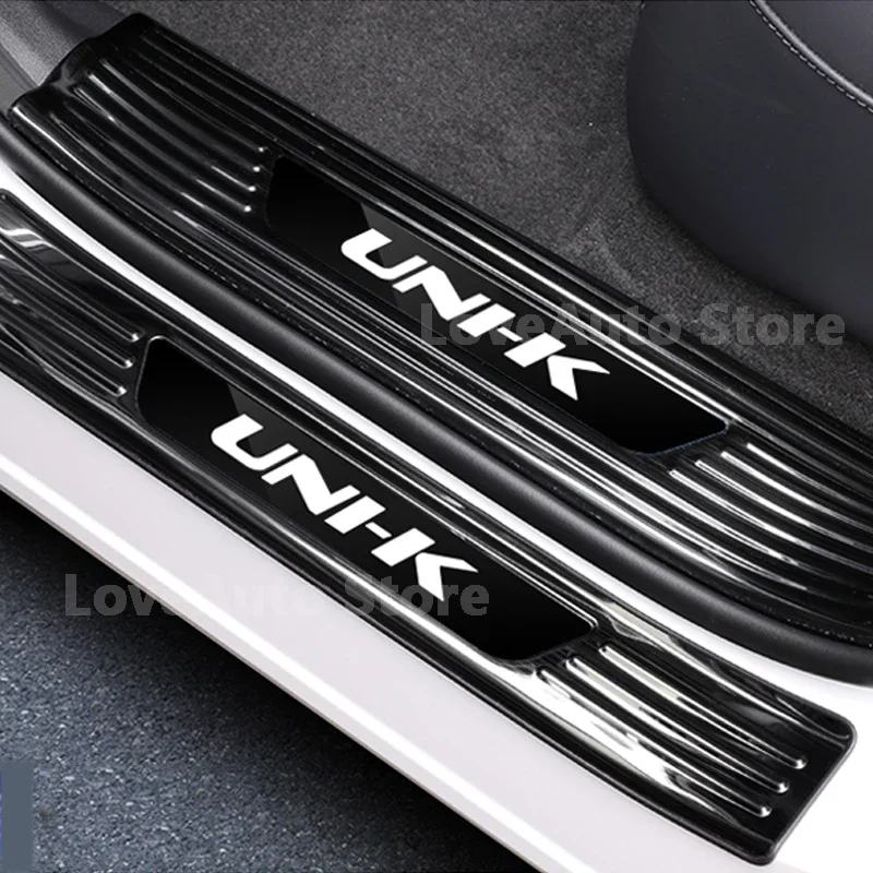 For Changan Unik Uni-k 2021 2022 2023 Interior Exterior Threshold Door Sill Decoration Strip Stainless Steel Welcome Pedal