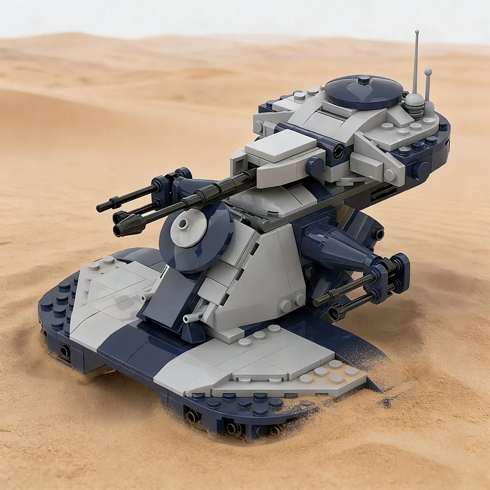 Bloques de Construcción MOC Classic Star Movie Accessories, Tanque de Ataque Militar AAT, Modelo de Vehículo de Asalto de la Guerra de las Galaxias, Regalos para Fiestas