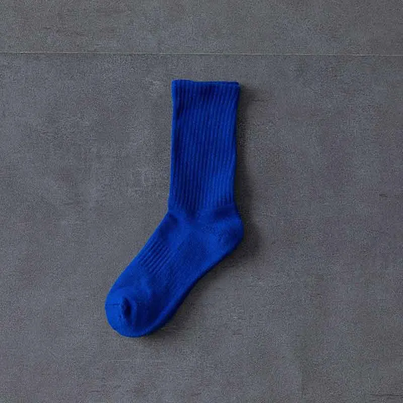 

Men's Colorful Terry Cloth Mid-calf Socks,Thickened Solid Color Sports Socks