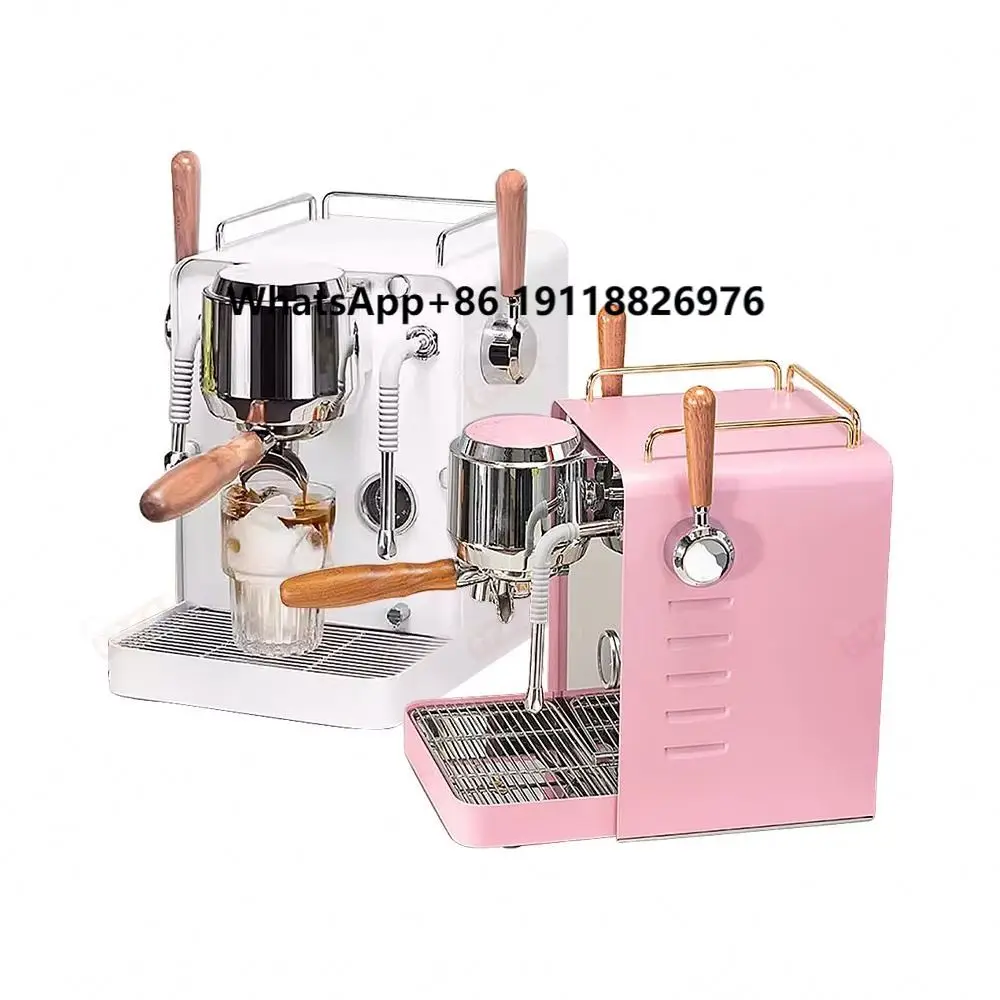 

Two Pumps Two Boilers Expresso Coffee Machine Portable Espresso Stainless Steel Italy ULKA Pump 58MM Single Group Coffee Machine