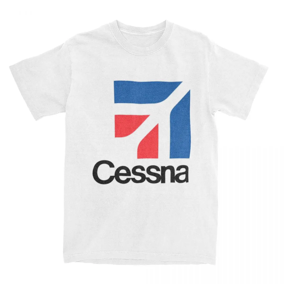 Cessna Logo T Shirt Beach American Aircraft Manufacturer Funny T Shirts Cotton Tee Shirt For Men Short-Sleeved Casual Top Tees