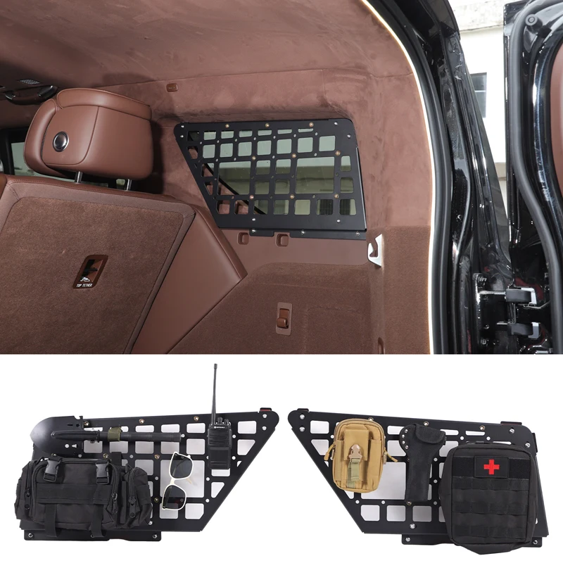 

For 2024 Great Wall Tank 700 car trunk side window storage rack mesh pendant storage rack aluminum alloy car accessories