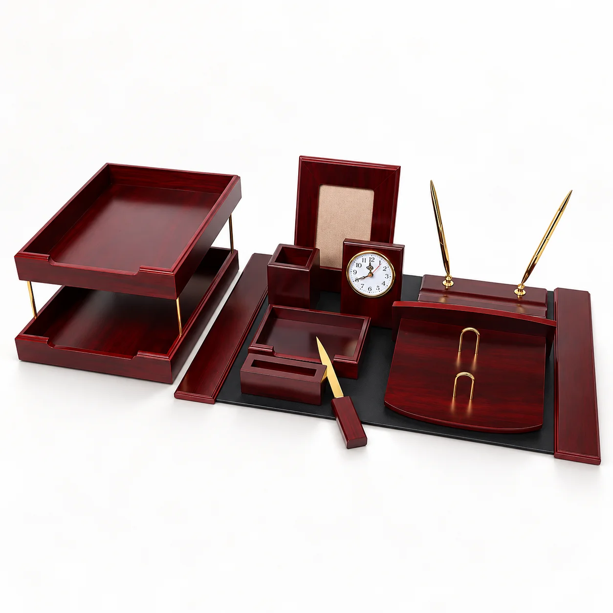 juego-de-10-organizadores-de-escritorio-de-madera-accesorios-de-oficina-para-ejecutivos-bandeja-para-documentos-tamano-a4-portalapices-reloj-marco-para-fotos-regalo-de-empresa