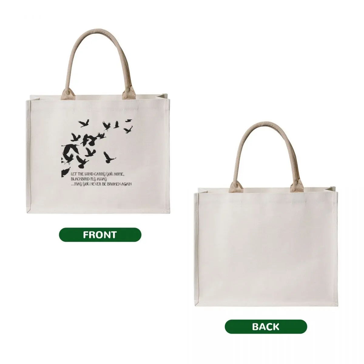 Blackbird، Alter Bridge - Lyrics Tote Bag حقيبة حمل لطيفة، حقائب تسوق قابلة للطي، حقائب كبيرة للنساء
