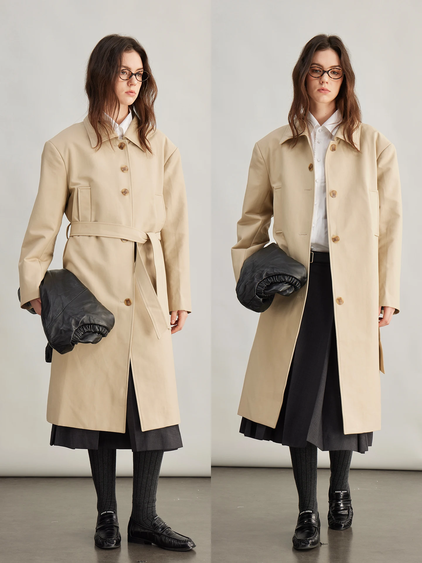 

Ретро-пальто свободного кроя серии Miu, ветровка в британском стиле, осенняя модная верхняя одежда, женская прямая куртка из хлопка