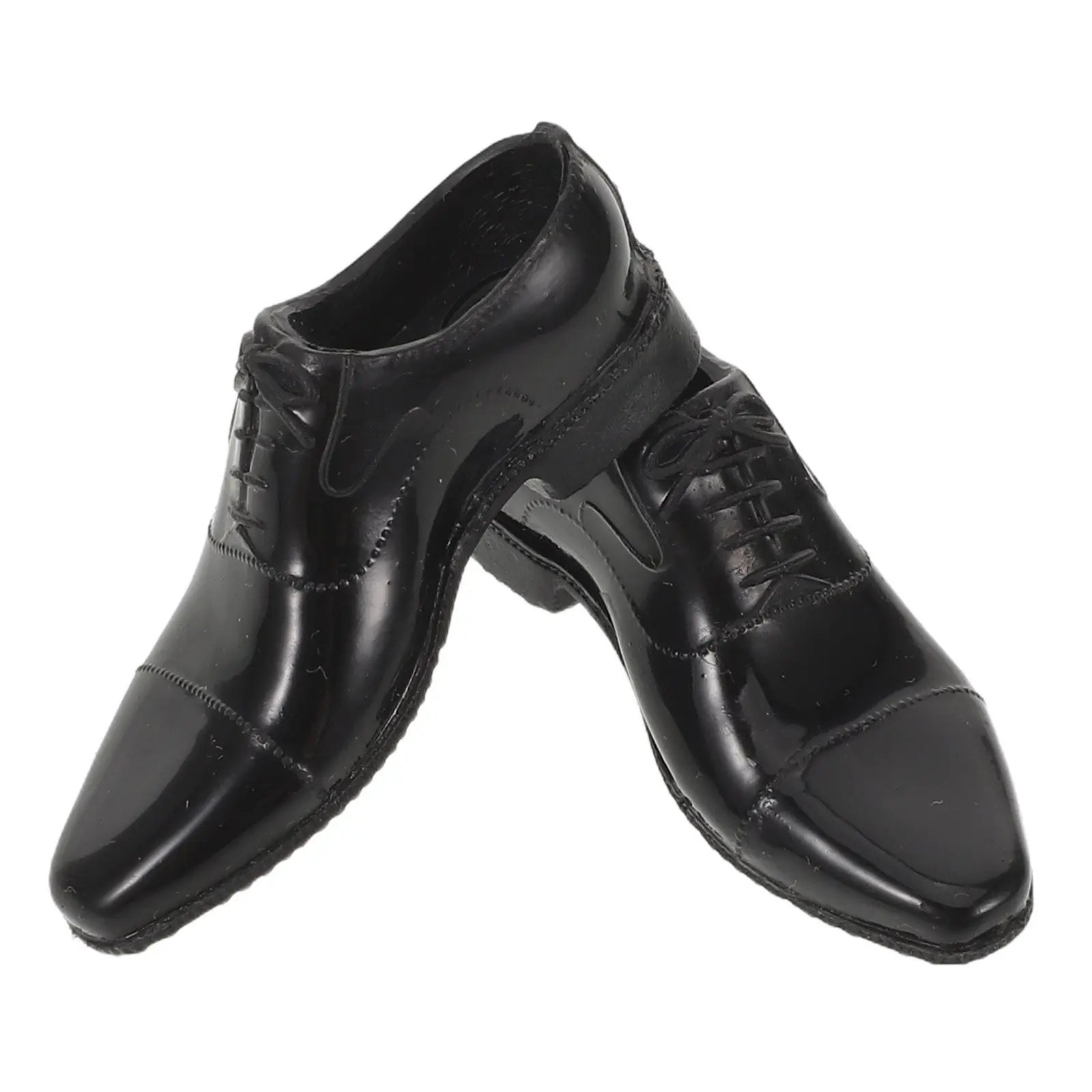 

1Pair Black Realistic 12Inch Male Soldier Shoes Straight Insert Footwear 1 6 Scale Action Figure Accessories Toy Figure Footwear
