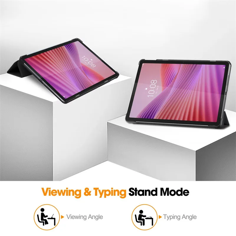 Dreifach Faltbare Hülle für Lenovo Zhaoyang K10C 2. Generation 10,1 TB311FU mit Auto-Wach-/Schlaf-Funktion Stoßfeste PC-Abdeckung für Lenovo – Detail 3