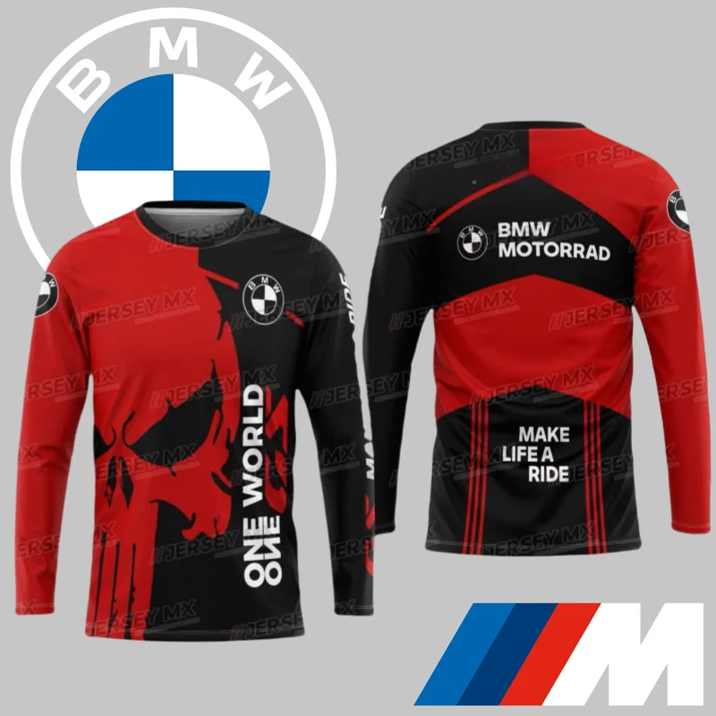 

2025 BMW Car New Quick-drying Long-sleeved High-end BMW Brand Casual T-shirt Car Lover Gift Sports Cycling Suit Top Moto