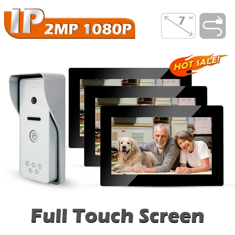 

Durable 7 inch IP HD camera best wireless intercom system for home