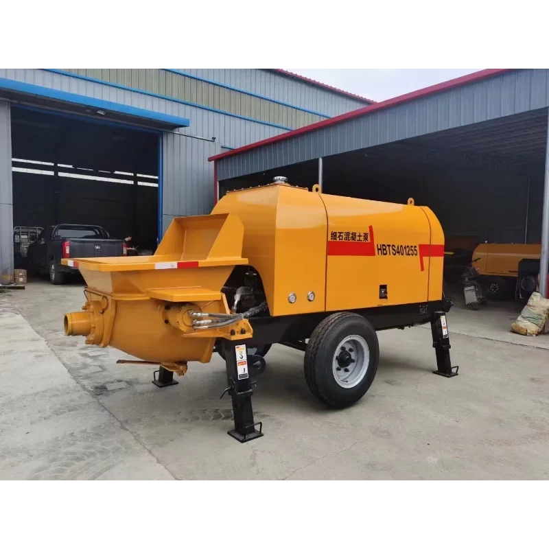 30kw 20D Concrete Pump Mortar Sprayer Concrete Pump Machine Mini Pumpcrete Diesel Engine Concrete Trailer Pumps Machine for USA
