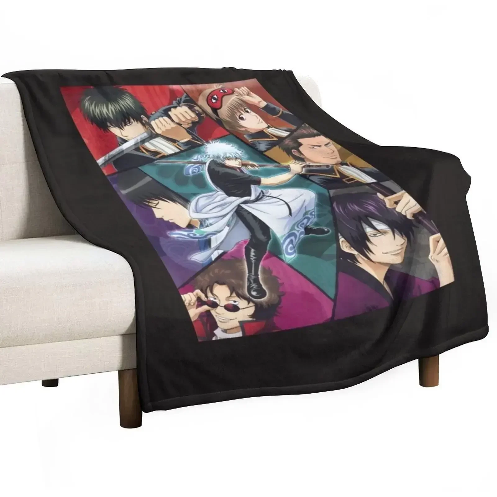 

GintamaActive T-Shirt Throw Blanket Decorative Beds Luxury Decorative Throw Sofa Blankets