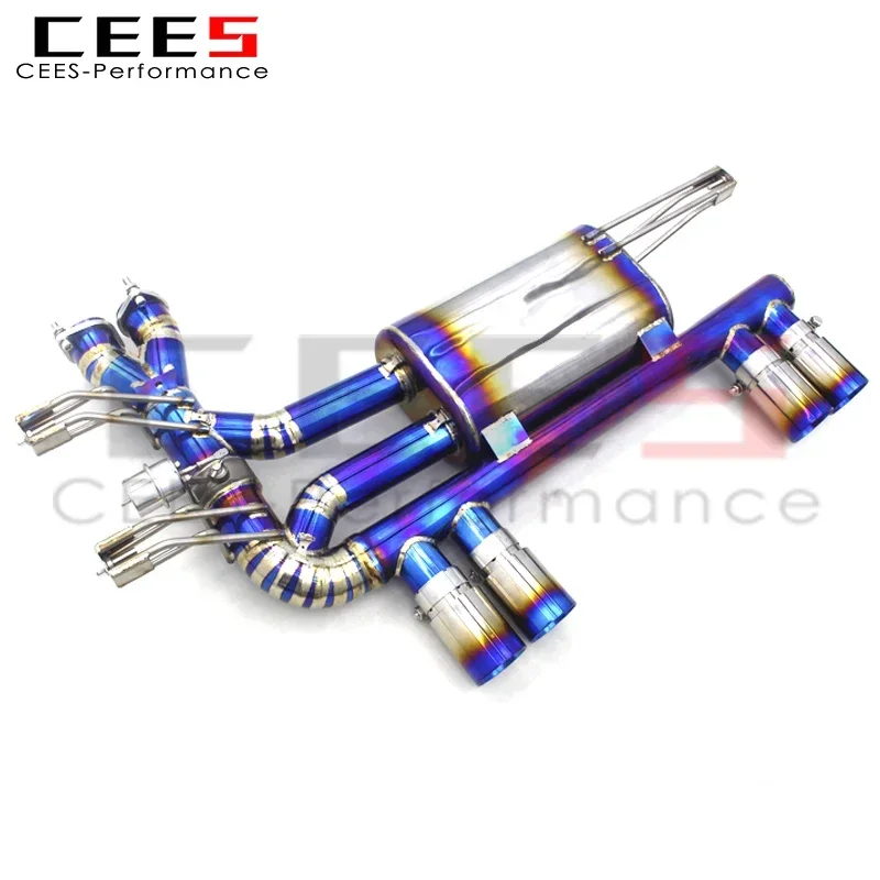 CEES Valvetronic  Axle Exhaust Pipes for BMW M3 E46 2004-2006 High Performance Titanium Alloy with Remote Control Muffler Pipe