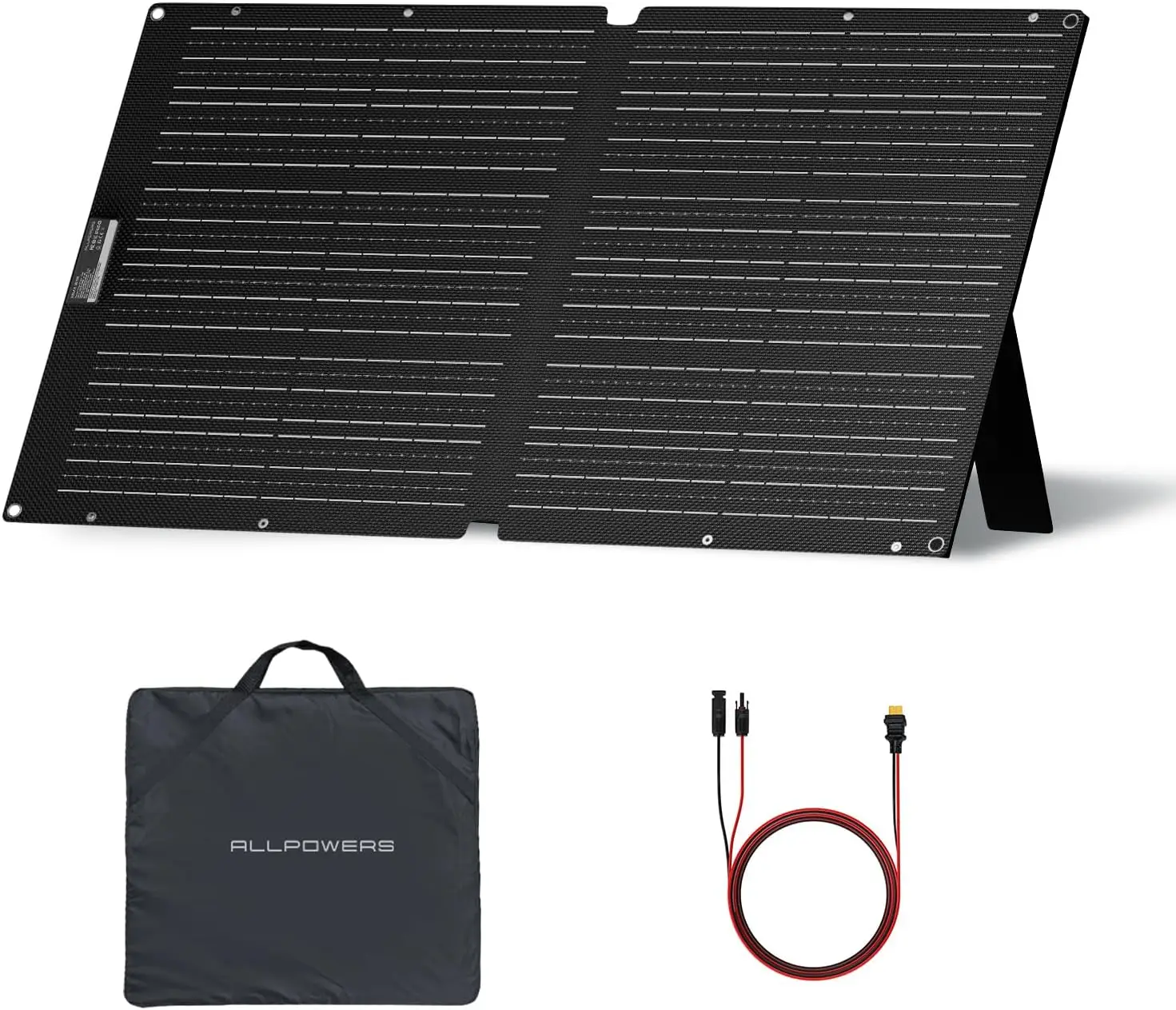 ALLPOWERS SE100 Panneau solaire portable pliable 100W, chargeur de batterie solaire, alimentation de secours d'urgence en extérieur pour station d'alimentation, etc.