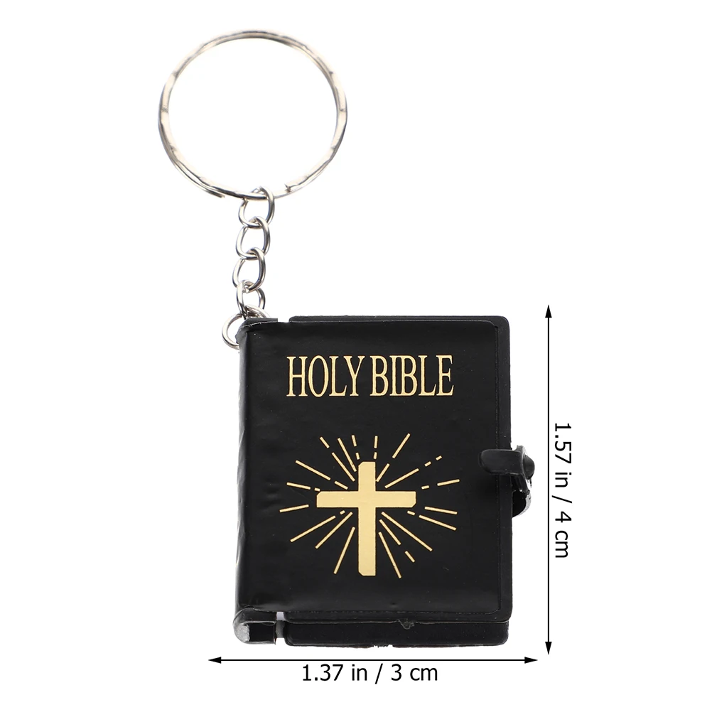 12 Book Keychain Bible Keychain Miniature Bible Key Ring Handbag Pendant Religious Gifts for Baptism Church Communion Church