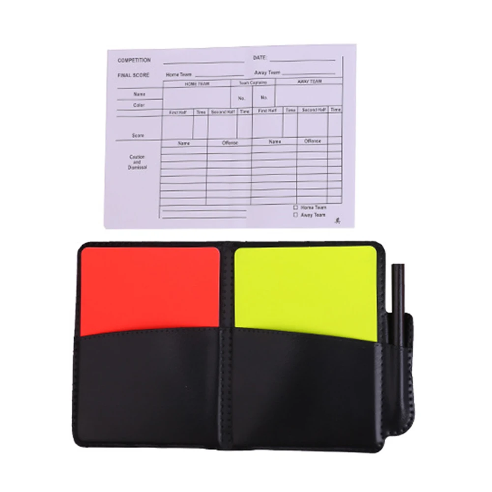 Description Picture 6 of itemSoccer Referee Kit Soccer Referee Card Set with Referee Whistle Notebook Pencil Toss Coin for Soccer Football