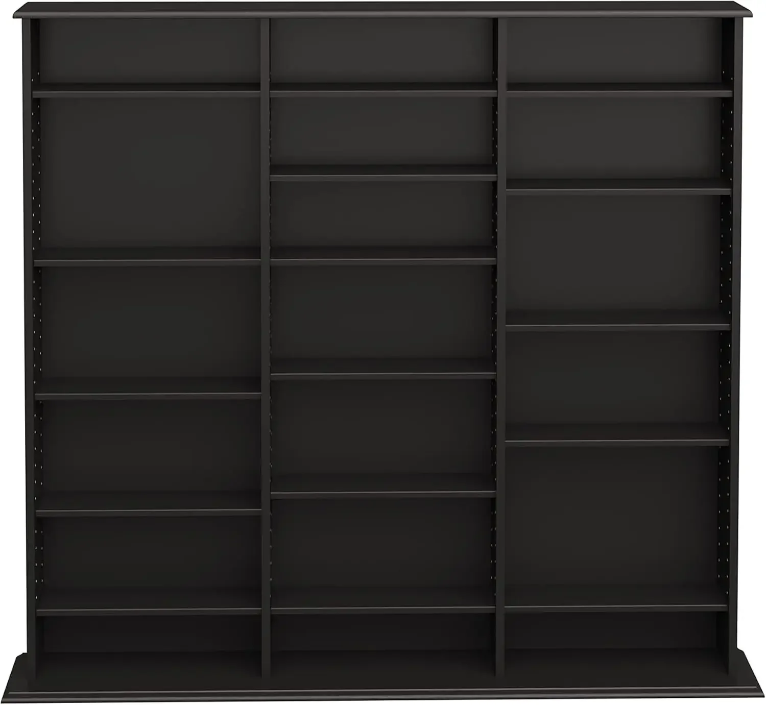 Triple Width Wall Storage, Black