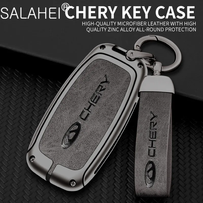 

Zinc Alloy Car Remote Key Fob Case Cover Shell For Chery Tiggo 8 Pro Tiggo 8plus New 5 plus 7pro Protector Keychain Accessories