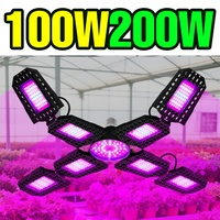 200W Full Spectrum LED Grow Light E27/E26 Greenhouse Plant Hydroponics Cultivation Lamp Indoor Vegs Flower Seeding Growth Box
