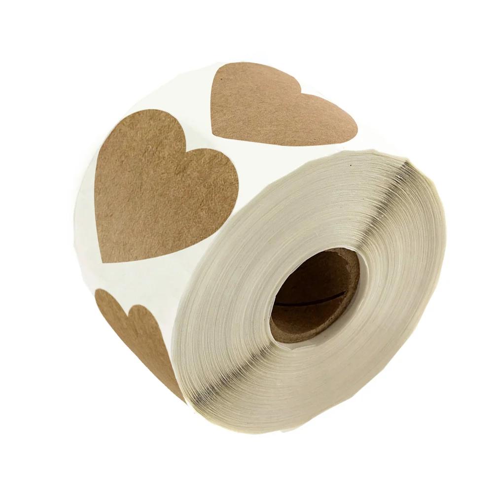 

500pcs Heart Shape Party Favor Fun Label Sealing Stickers For Notebook niture Decoration Festival Party Supplies Self