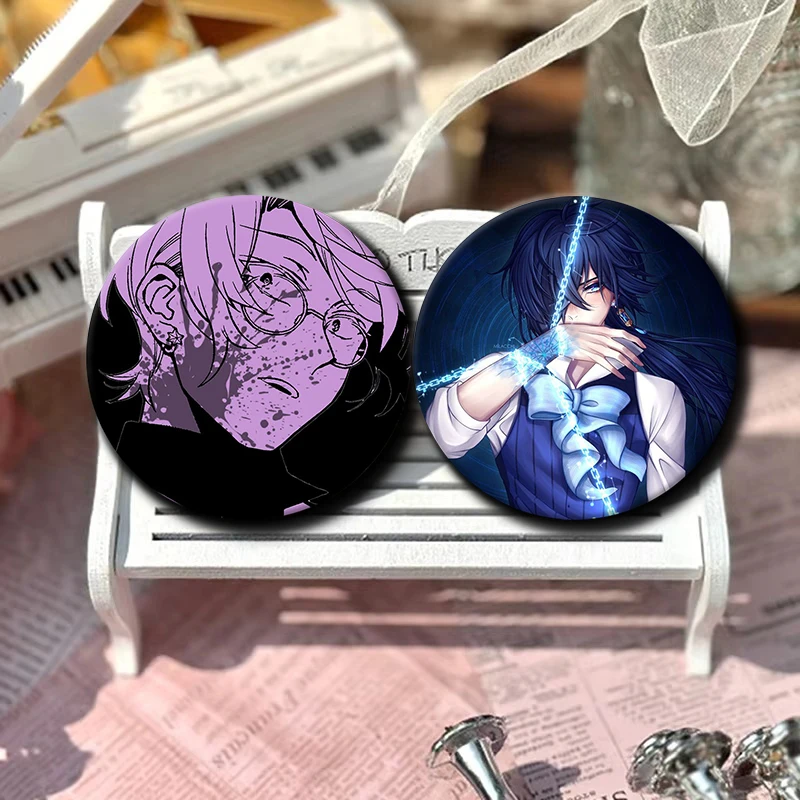 58mm TV Animation T-The Case Study Button Lapel Pin Handmade Brooches for Clothes Decoration Backpack Accessories Badge Gift