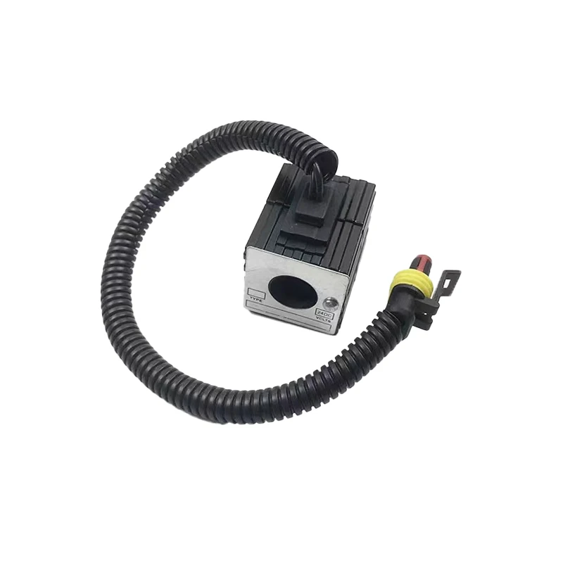 

Excavator safety lock Solenoid valve rotation pilot Solenoid valve coil excavator accessories For SANY SY LOVOL XCMG
