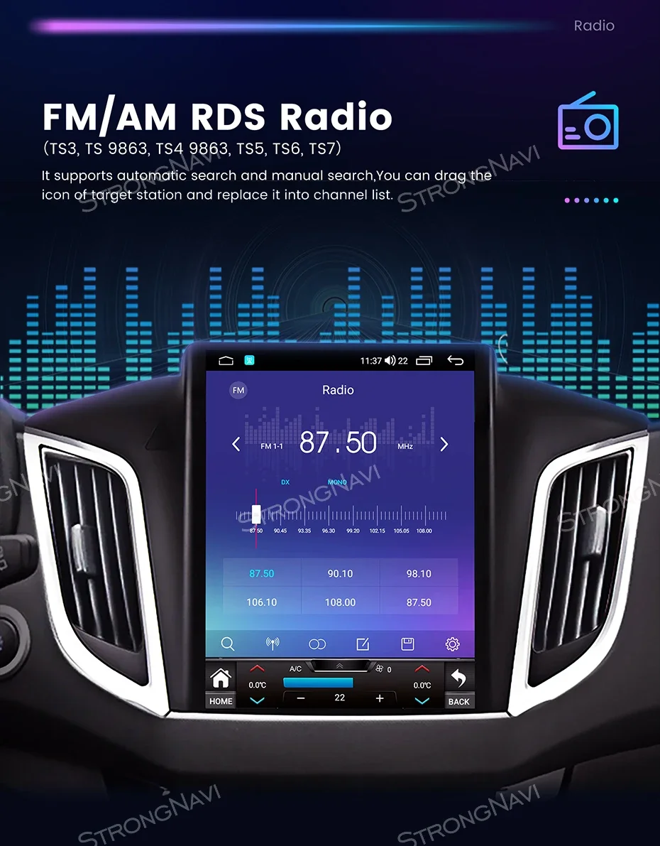 autoradio android stile Tesla per Buick Regal per Opel Insignia 1 2009 - 2013 sistema intelligente per auto lettore multimediale Navigazione GPS