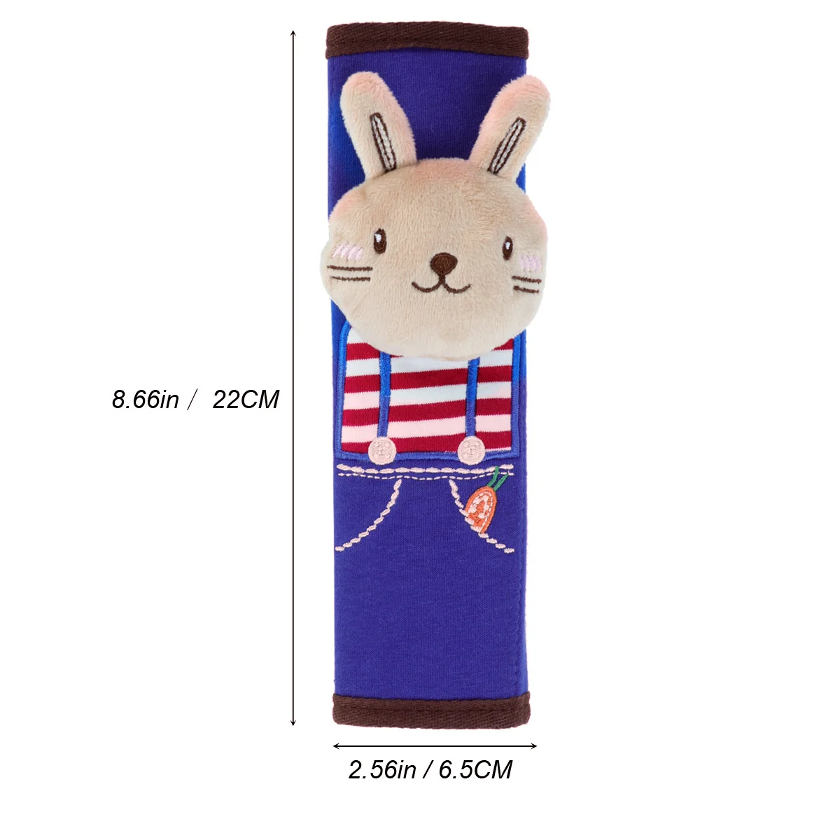 Funda de correa de hombro para Protector de seguridad con patrón de conejo suave, cojín automático para cochecito de dibujos animados