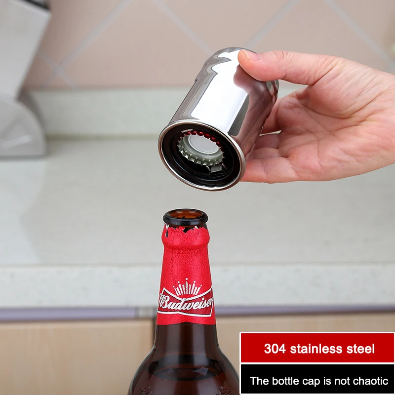 304 stainless steel beer automatic bottle opener driver multifunctional creative press non-marking bottle opener