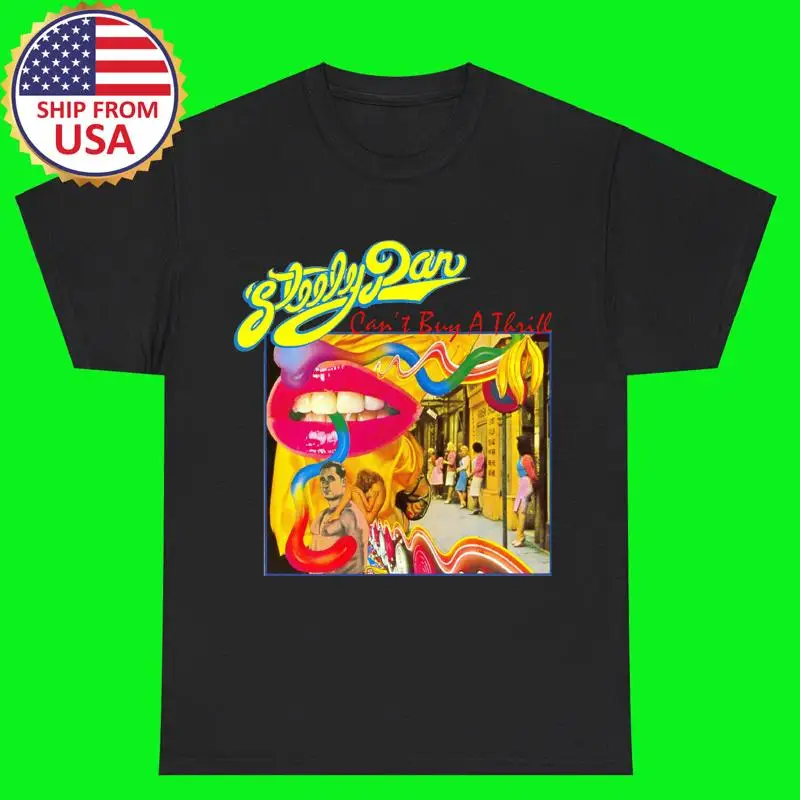

STEELY DAN Thrill Black T-Shirt Size S - 5XL