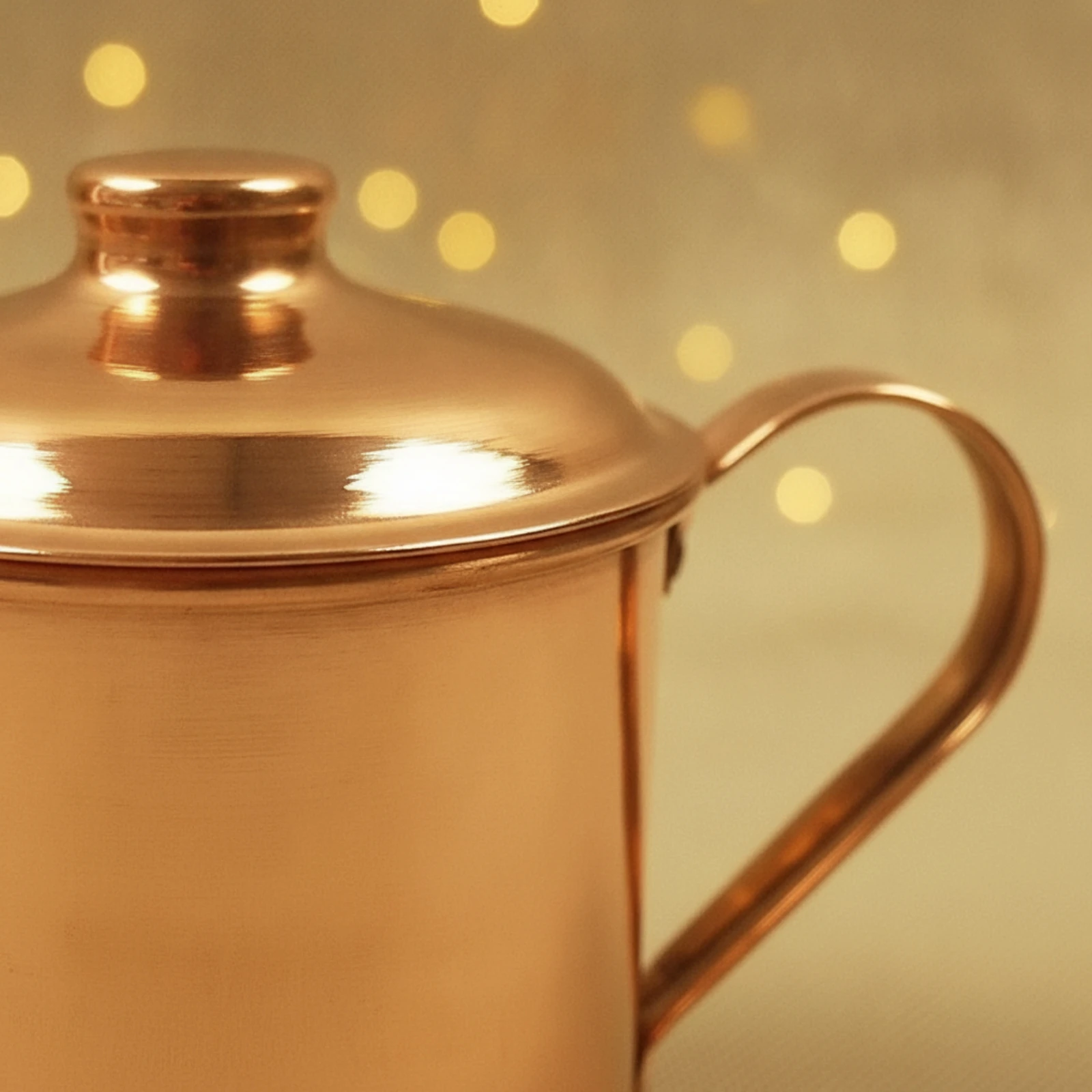 Solid Copper Tumbler with Lid Rustic Ayurvedic Drinking Vessel Copper Drinking Cup Vintage Drinkware Outdoor Ready