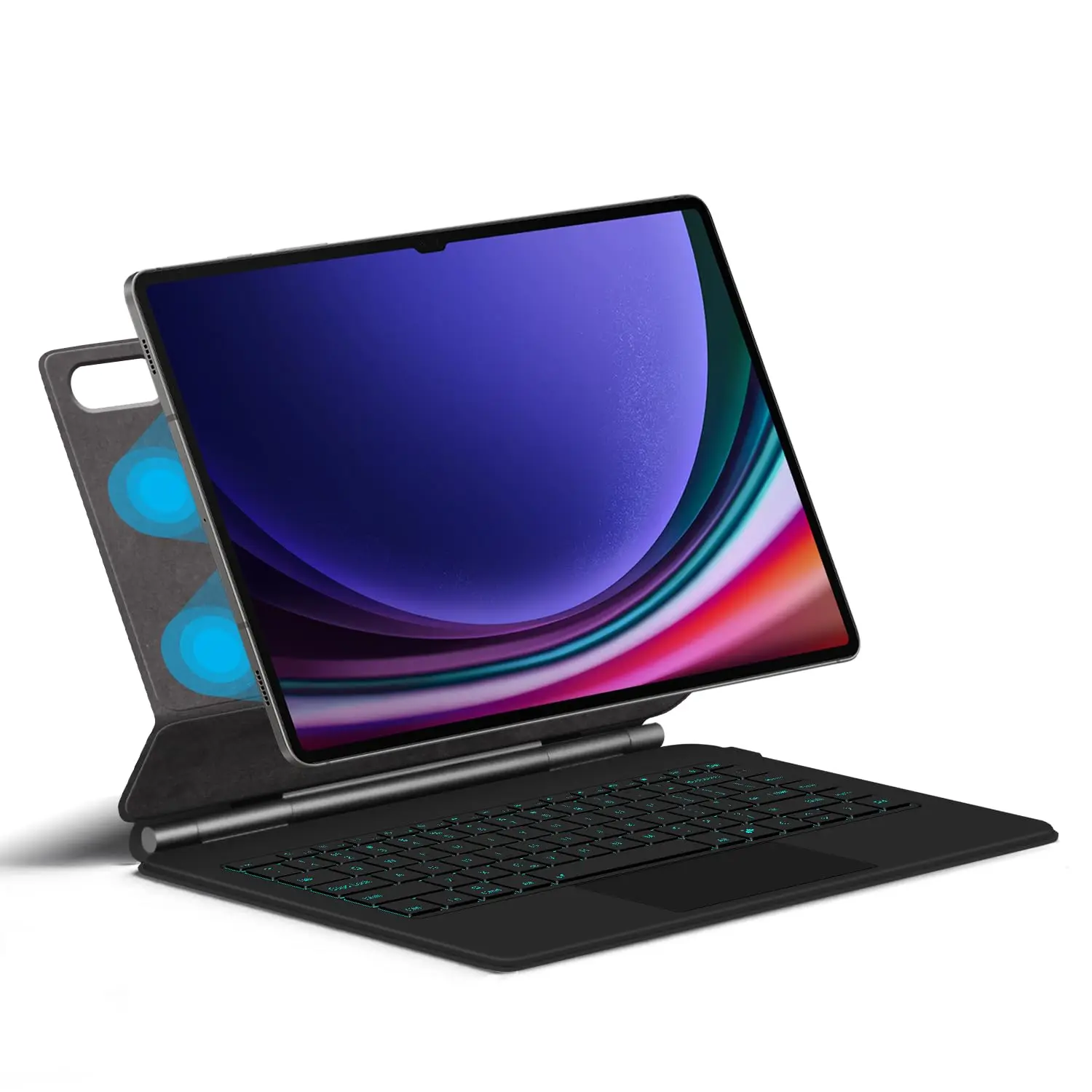

Magic Keyboard Case for Samsung Galaxy Tab S11 2025 11inch SM-X730/SM-X736B English with Trackpad Floating Cantilever (Black)