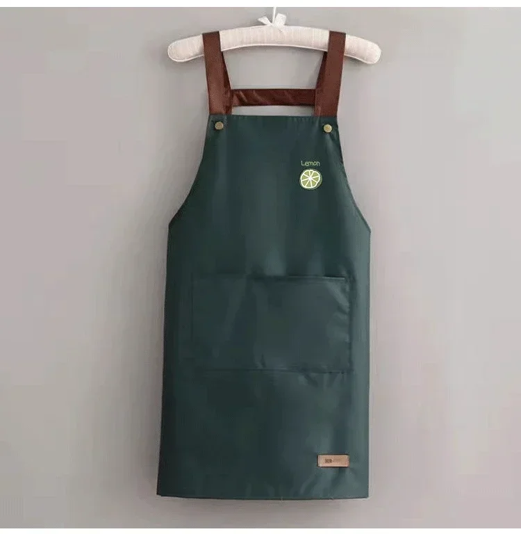 Waterproof Kitchen Apron with Large Pocket for Restaurants