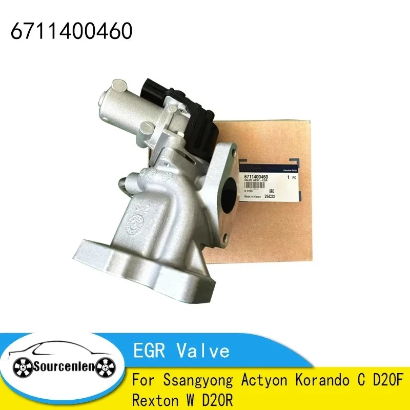 Válvula EGR Nova para Carros Ssangyong Actyon Korando C D20F Rexton W D20R 6711400460 67114-00460