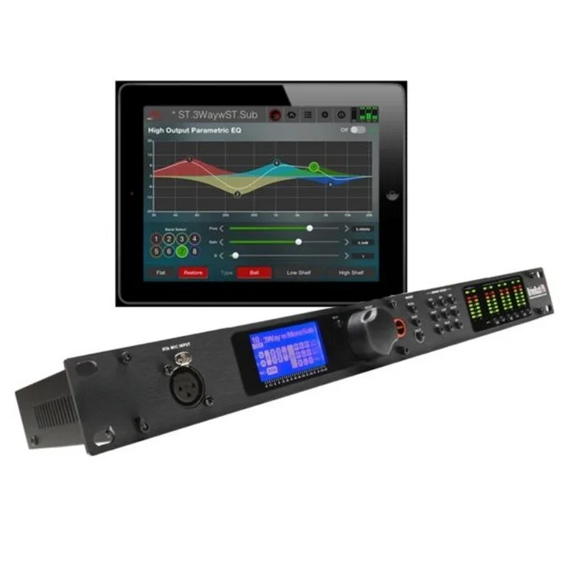 digital audio processor for professional stage sound equipment